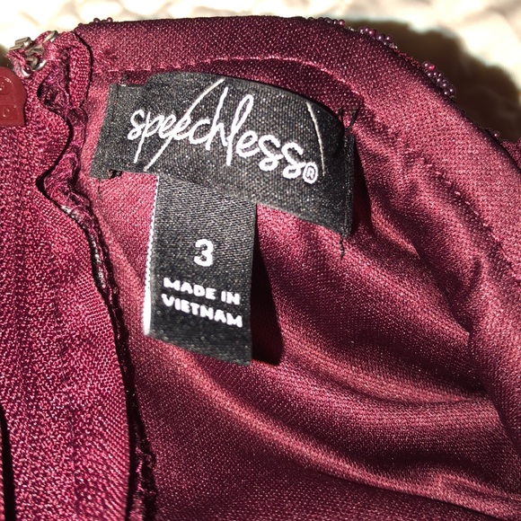 Burgundy Homecoming Dress - Picture 4 of 4